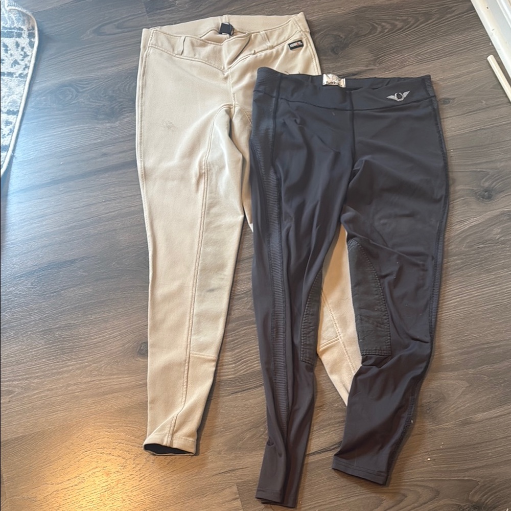 Equestrian Riding Breeches in Black and Tan